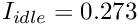 $ I_{idle} = 0.273 $