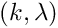 $(k, \lambda)$